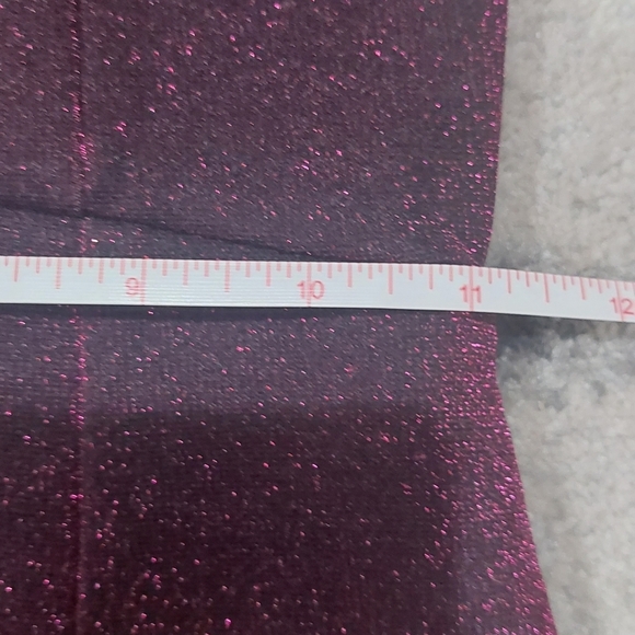 ASOS Plunge Neckline Sleevless Cocktail Dress Sz 0 Going Out Metallic Wine Dress - Picture 15 of 15